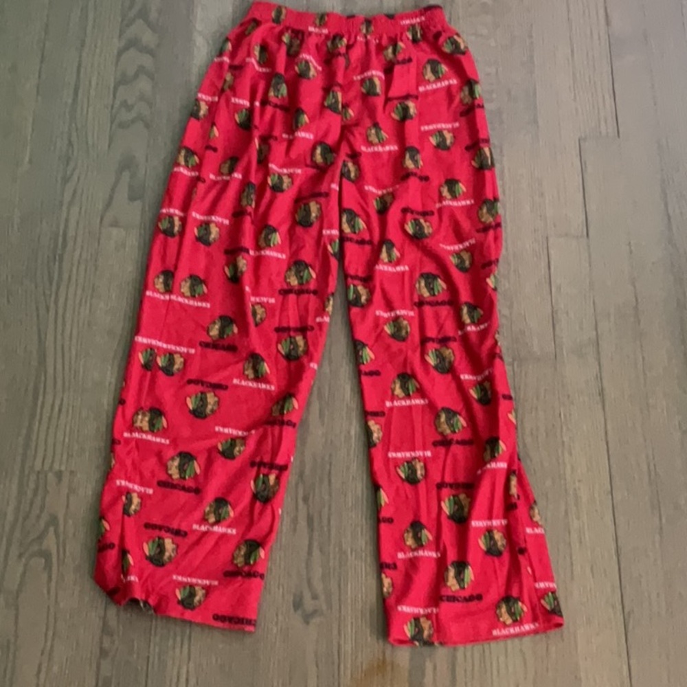 Red Chicago Blackhawks Pajama Pants